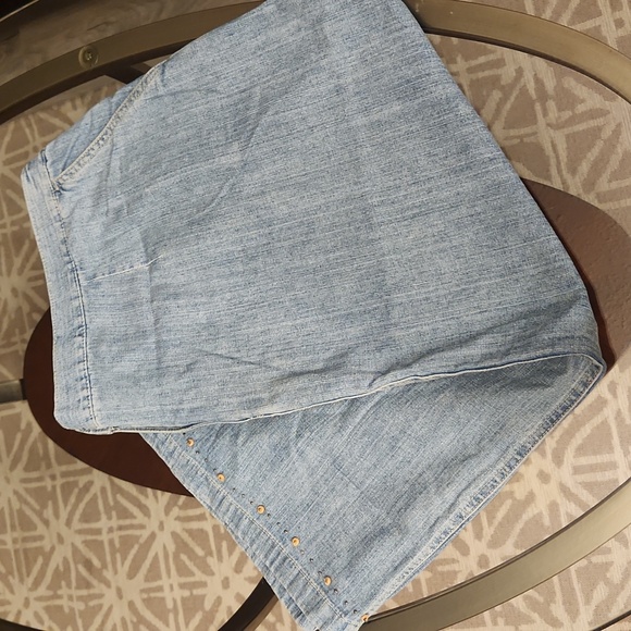 VINTAGE ALFRED DUNNER MIDI/MAXI SKIRT JEANS - Picture 5 of 6